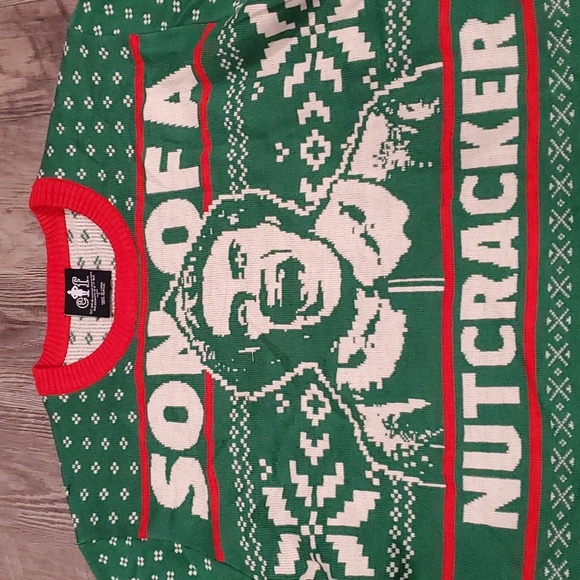 ELF-BUDDY-SON OF A NUTCRACKER UGLY CHRISTMAS KNIT PULLOVER SWEATER - Picture 4 of 5